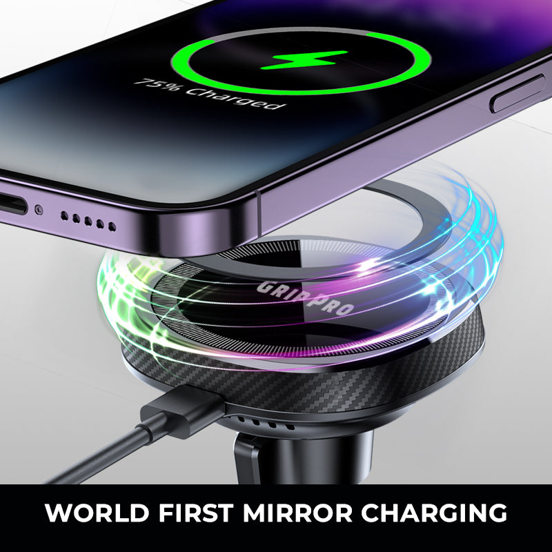 GripPro Magsafe AC Vent Mount With Wireless Charger