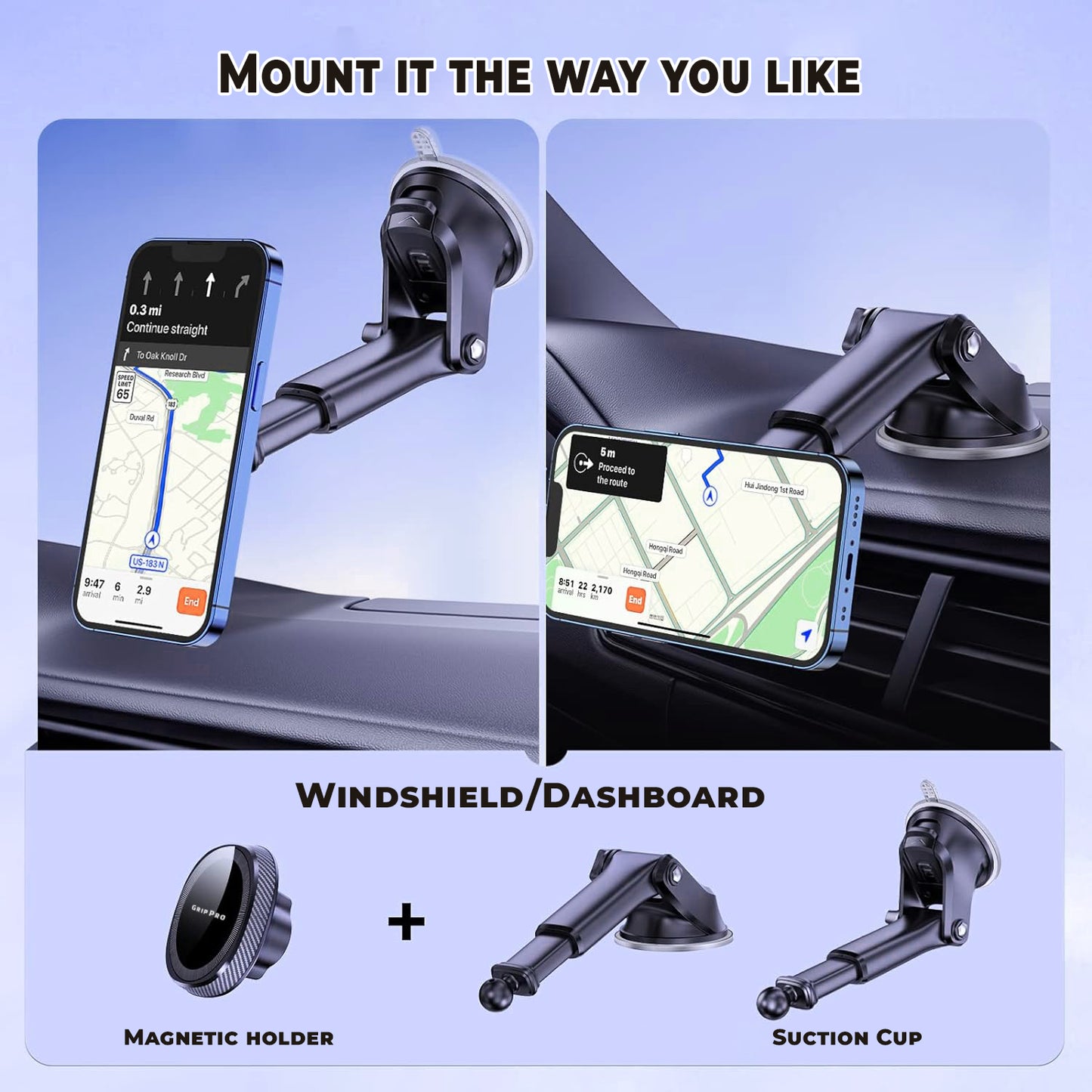 super strong magnet force dashboard mount