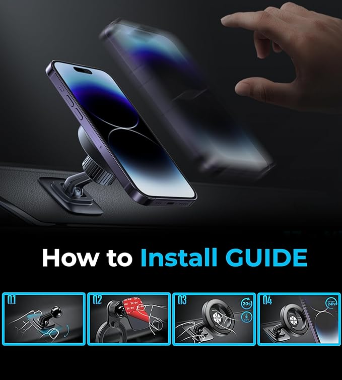 adhesive phone holder for flat surfaces