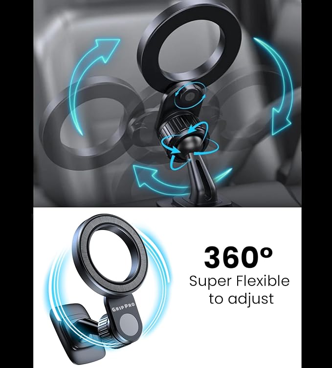 GripPro Magsafe Dashboard Phone Mount for Cars