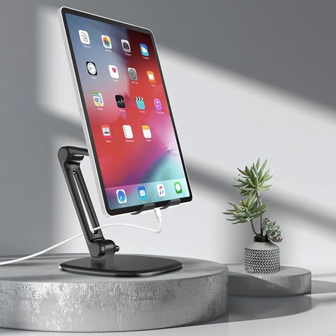 adjustable tablet stand with tiltable holder