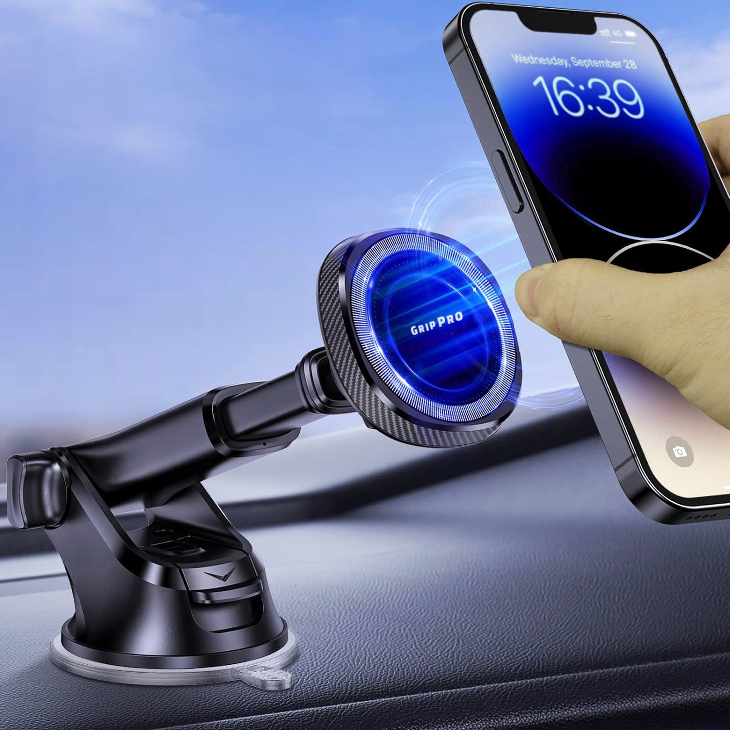 For Car Magsafe Windshield Mount MagSafe Wireless Dash And