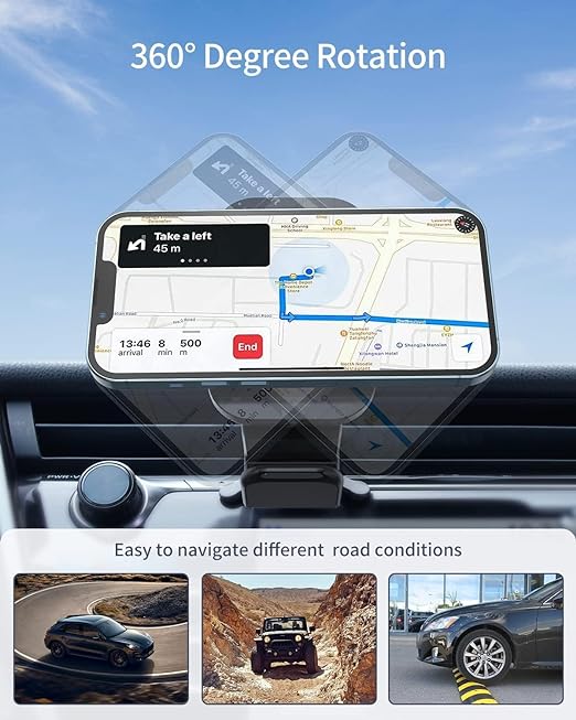 MagSafe compatible wireless car charger